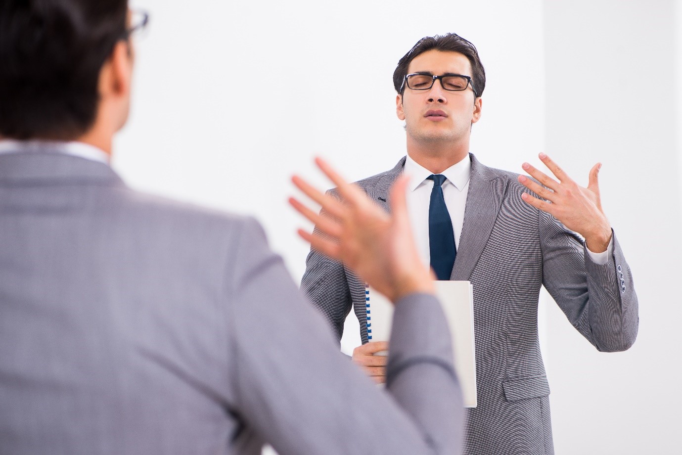 Man Facing Mirror