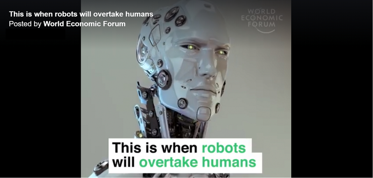 World Economic Forum on when Robots will overtake Humans